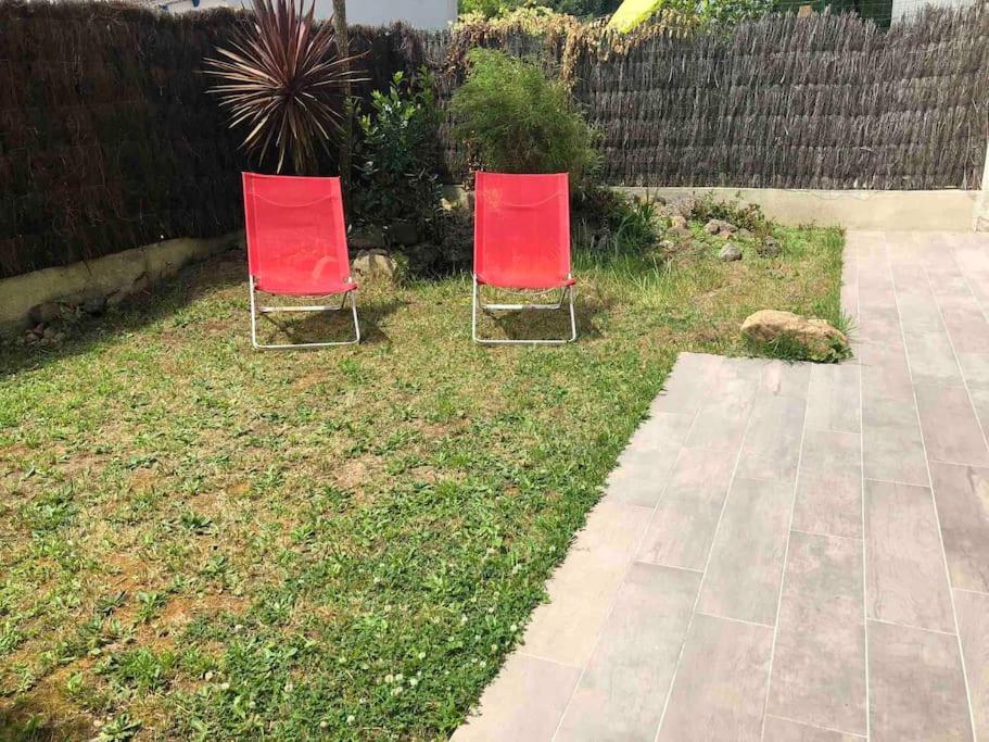Bel appartement en rez-de-jardin à 100m des plages Saint-Nazaire  Buitenkant foto